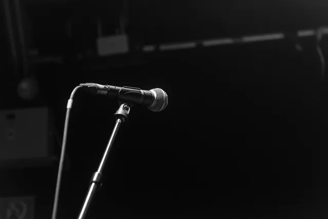 music, microphone, stage, microphone, microphone, microphone, microphone, microphone, stage, stage, stage, stage, stage. Award speeches context: weighing press and broadcast records
