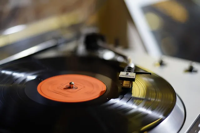 music player, record player, vinyl record, music, vinyl, black, orange, retro, music, music, music, music, music. Business speeches in the historic record: reading the room and the record