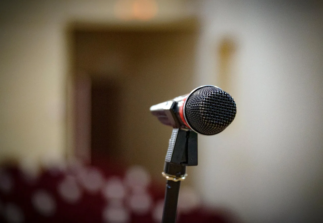 microphone, sound, concert, voice, hall, announcement, microphone, microphone, announcement, announcement, announcement, announcement, announcement. Cultural speeches context from the ground up