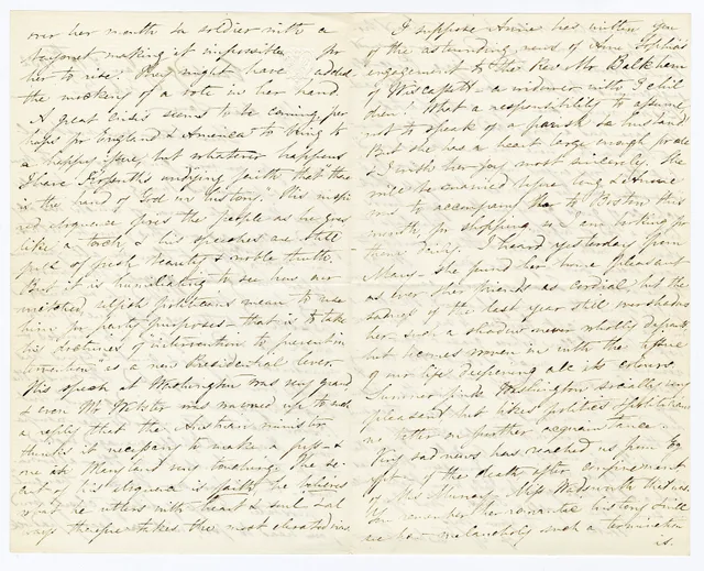 Manuscript letter Archives Number: 1011/002.001-022#002 Cambridge Jany 19th 1852. Feb 2d My dear Sam, Your letter was most welcome, for we were quite anxious to know your experiences during those terrible days, the whole horror of which has only gradually oozed out thro’ private letters. You know pe. National Archives speech collections compared with Library of Congress holdings